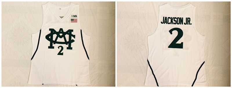 Michigan State Spartans 2 Jaren Jackson Jr. White College Basketball Jersey,We sell and wholesale Michigan State Spartans 2 Jaren Jackson Jr. White College Basketball Jersey on line form chian!
